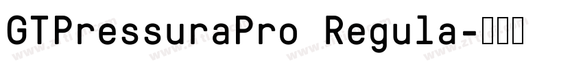 GTPressuraPro Regula字体转换